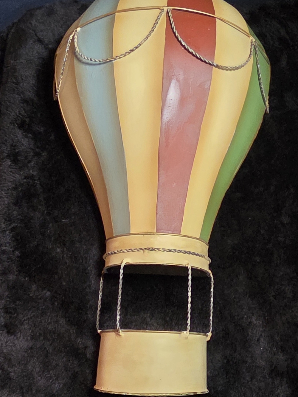 Metal Hot Air Balloon Wall Art Decor 18.5 X 10 Made In Phillipines